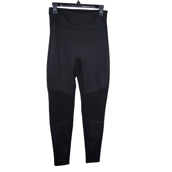 Assets By Spanx Red Hot Label Legging Size Large Black Seamless Shapewear - Picture 1 of 10